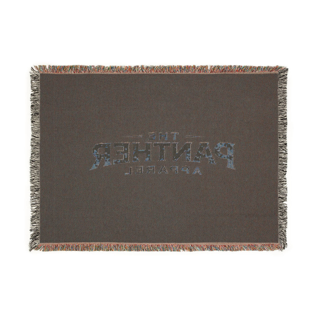 The Panther Apparel Woven Blanket — Cozy Logo Throw Blanket for Home & Travel