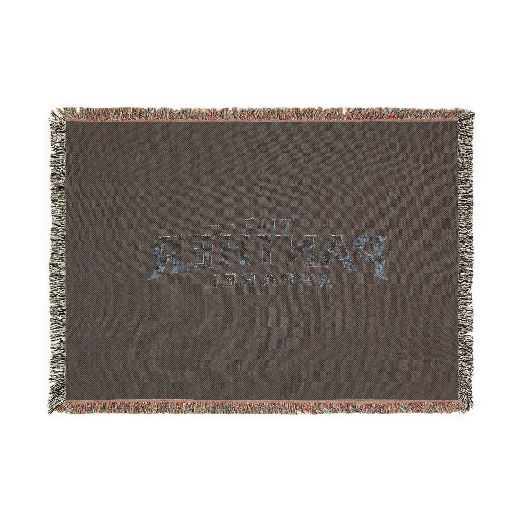 The Panther Apparel Woven Blanket — Cozy Logo Throw Blanket for Home & Travel