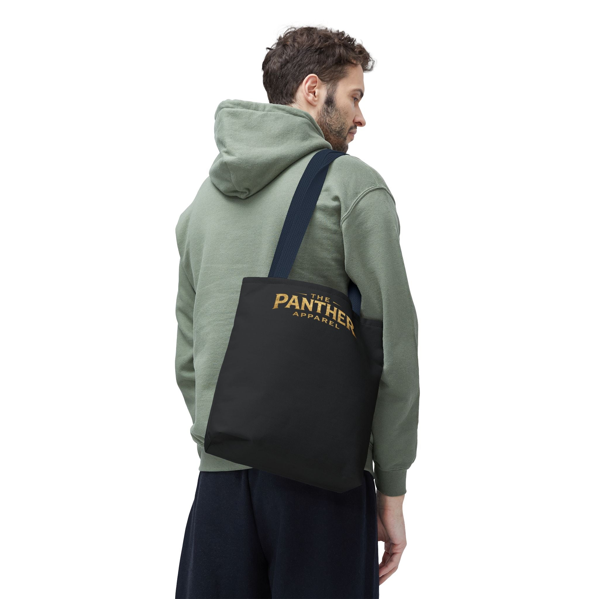 Panther Apparel Black Logo Tote Bag — Branded Canvas Shopper