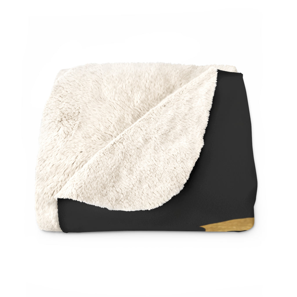 Panther Apparel Sherpa Blanket – Black Panther Head Fleece Throw