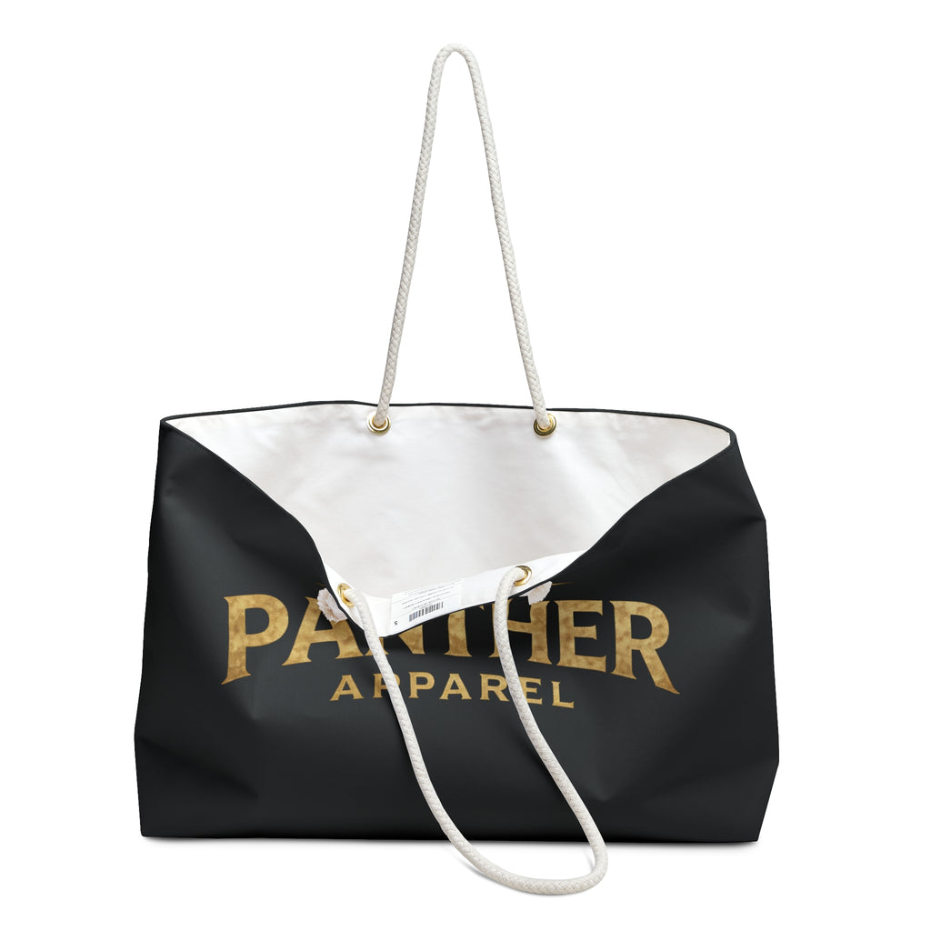 Panther Apparel Weekender Bag - Black Logo Travel Tote