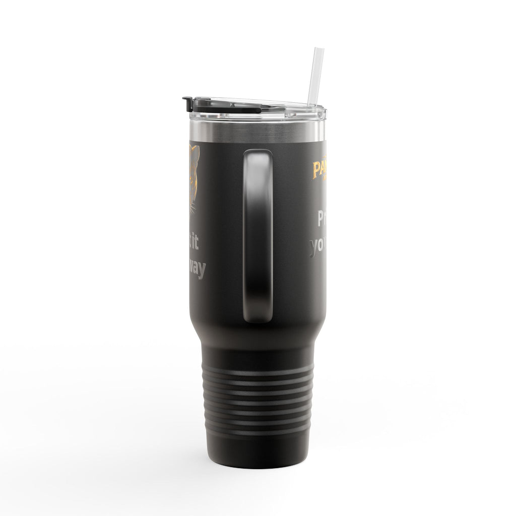 40oz Insulated Travel Mug — Customizable Tiger Print, 'Print It Your Way'