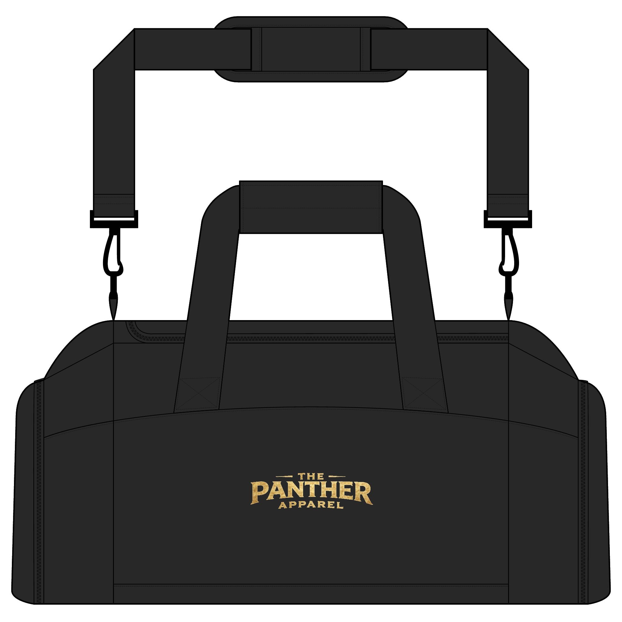 Panther Apparel Gym Bag – Durable Athletic Duffle for Workout, Travel & Team Gear