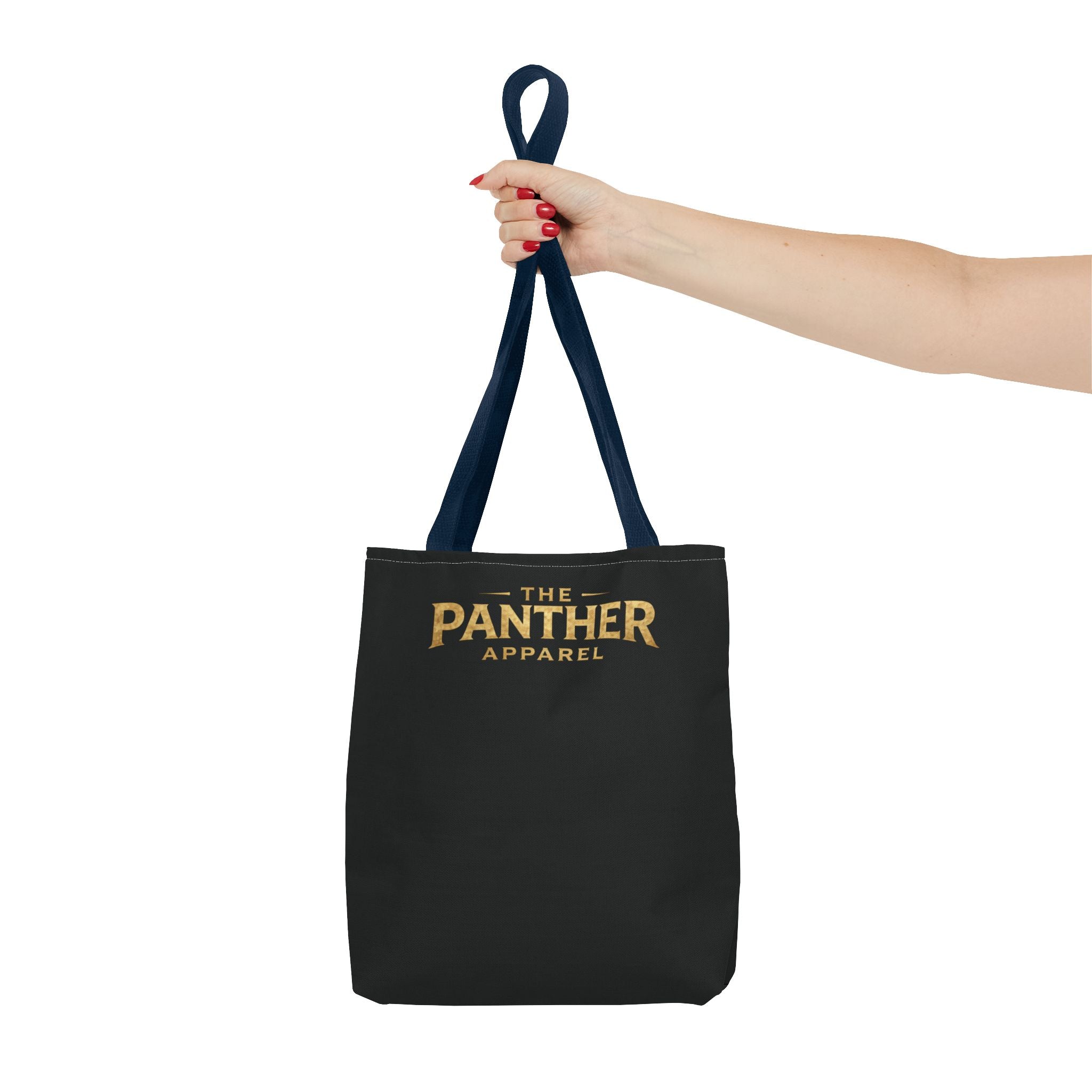 Panther Apparel Black Logo Tote Bag — Branded Canvas Shopper