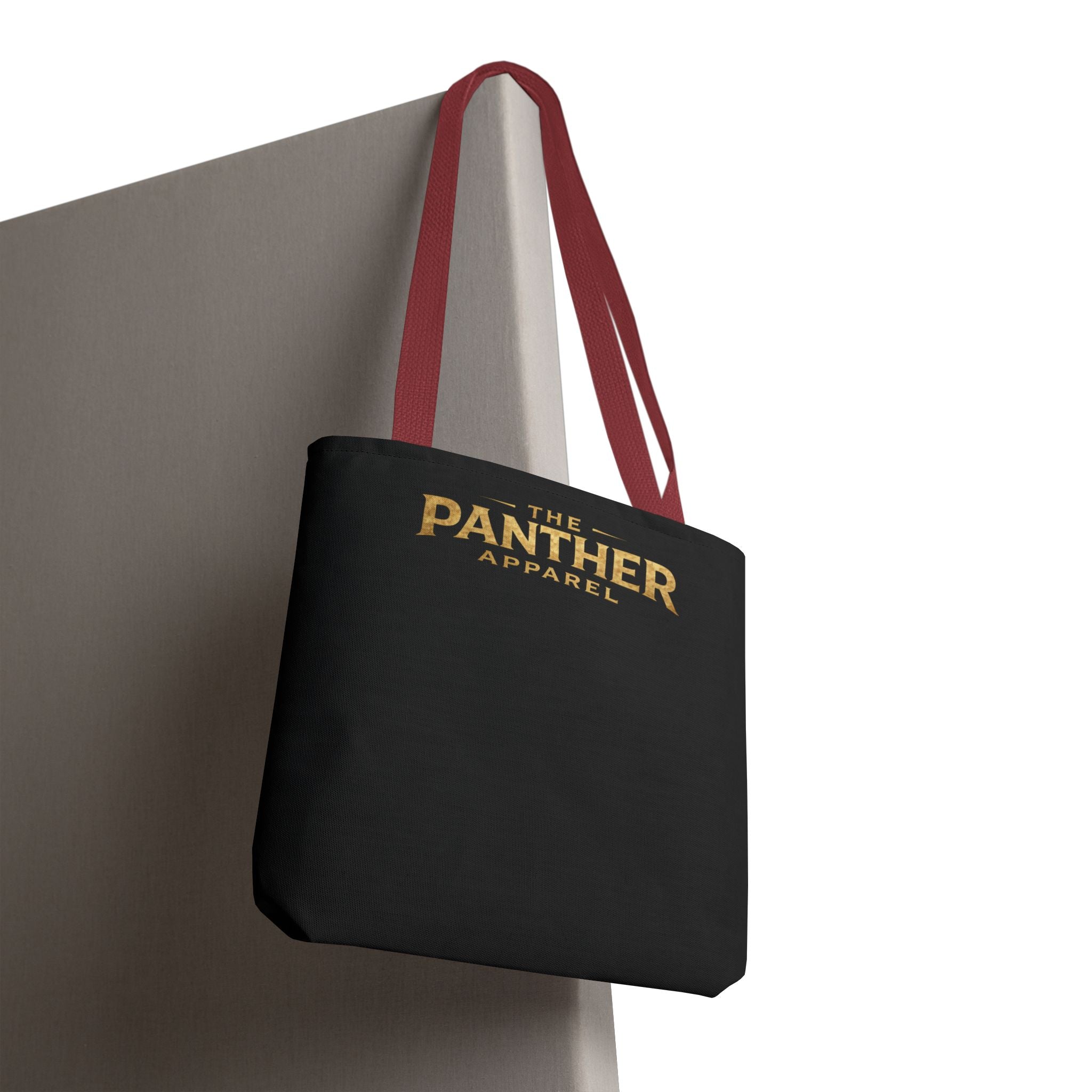 Panther Apparel Black Logo Tote Bag — Branded Canvas Shopper