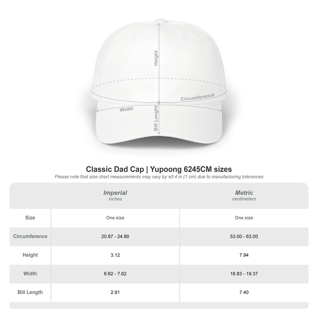 Panther Apparel Dad Cap — White Classic Baseball Hat with Gold Script Logo