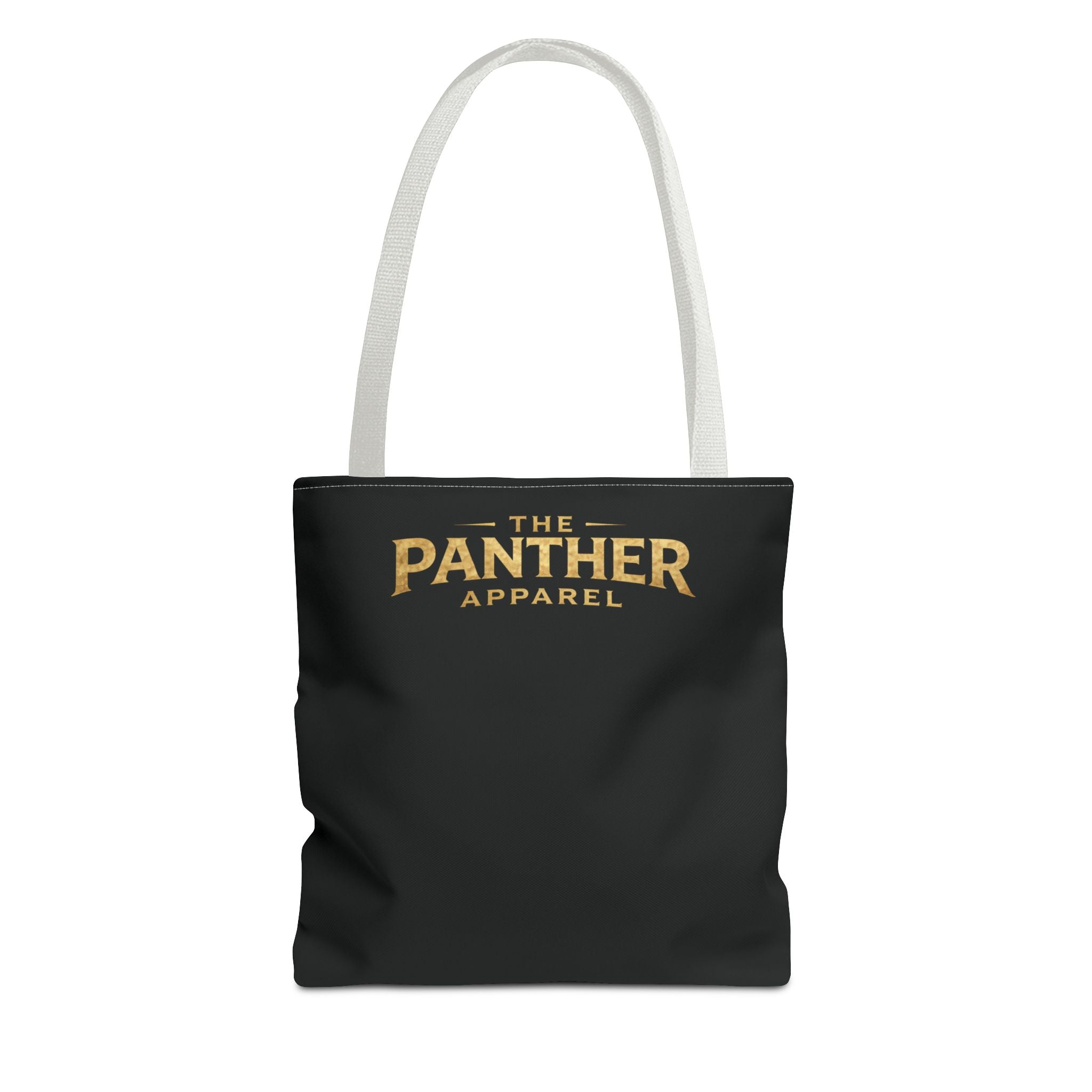 Panther Apparel Black Logo Tote Bag — Branded Canvas Shopper