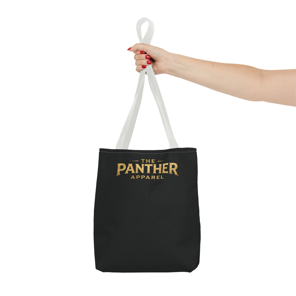 Panther Apparel Black Logo Tote Bag — Branded Canvas Shopper