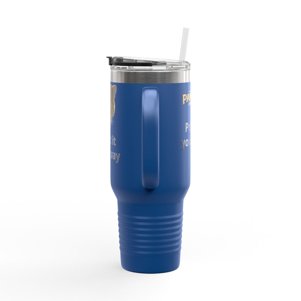 40oz Insulated Travel Mug — Customizable Tiger Print, 'Print It Your Way'