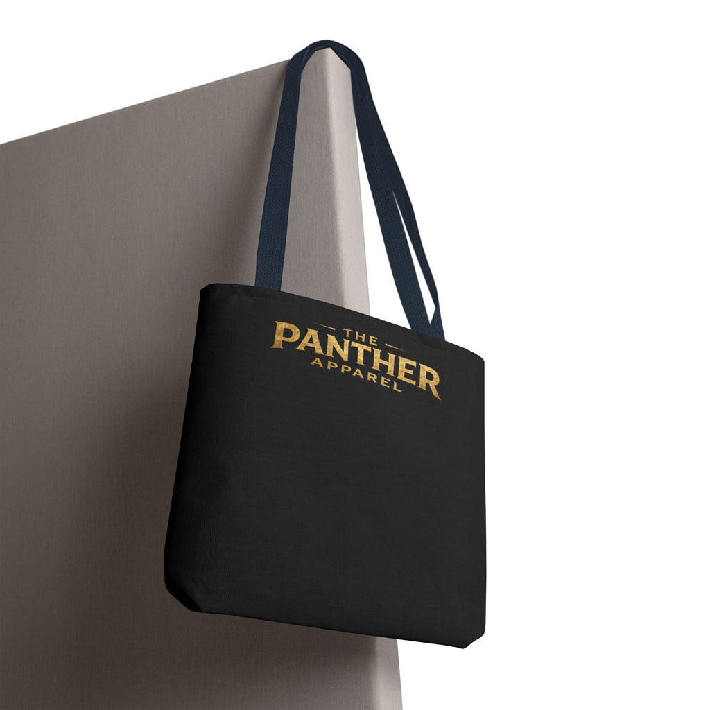 Panther Apparel Black Logo Tote Bag — Branded Canvas Shopper
