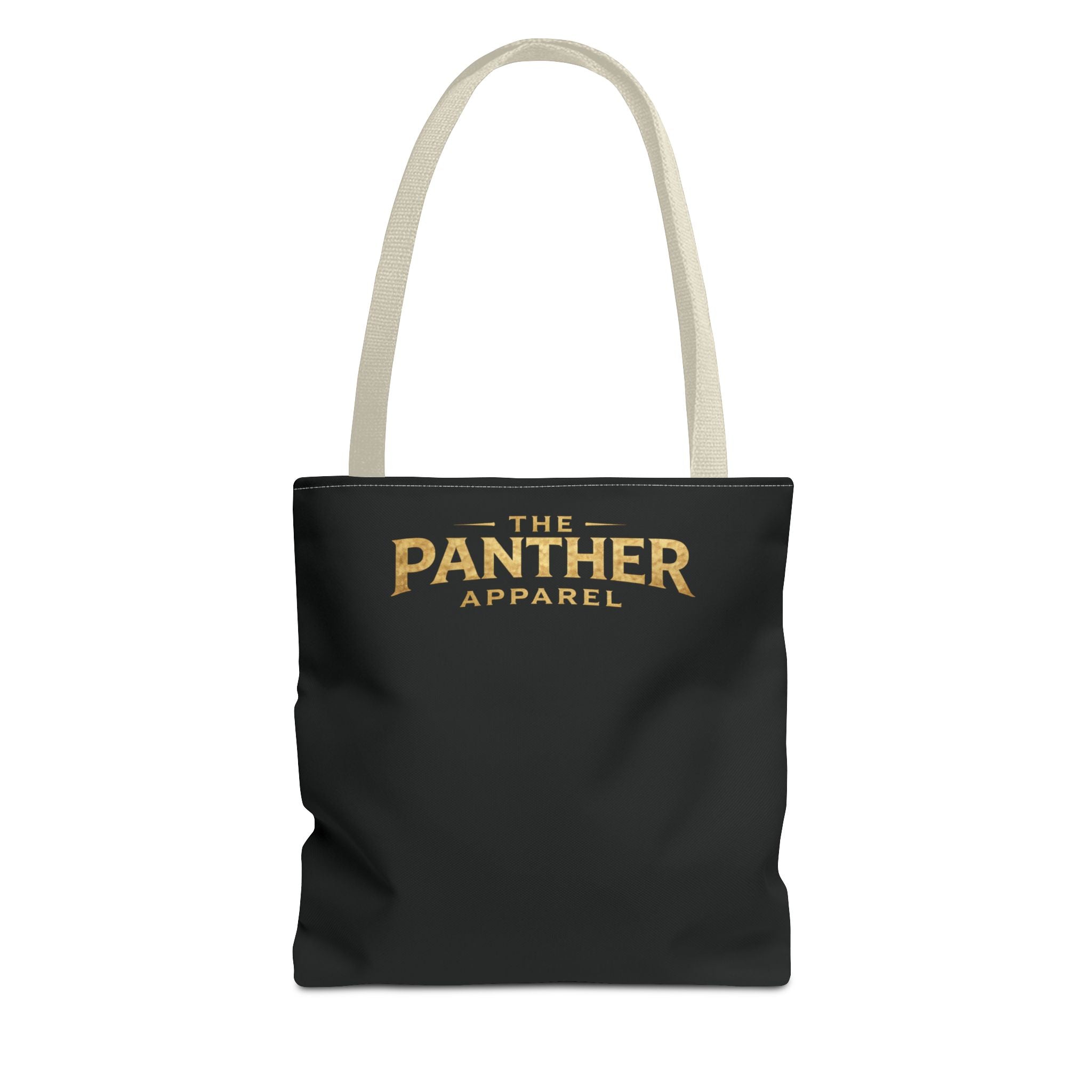 Panther Apparel Black Logo Tote Bag — Branded Canvas Shopper