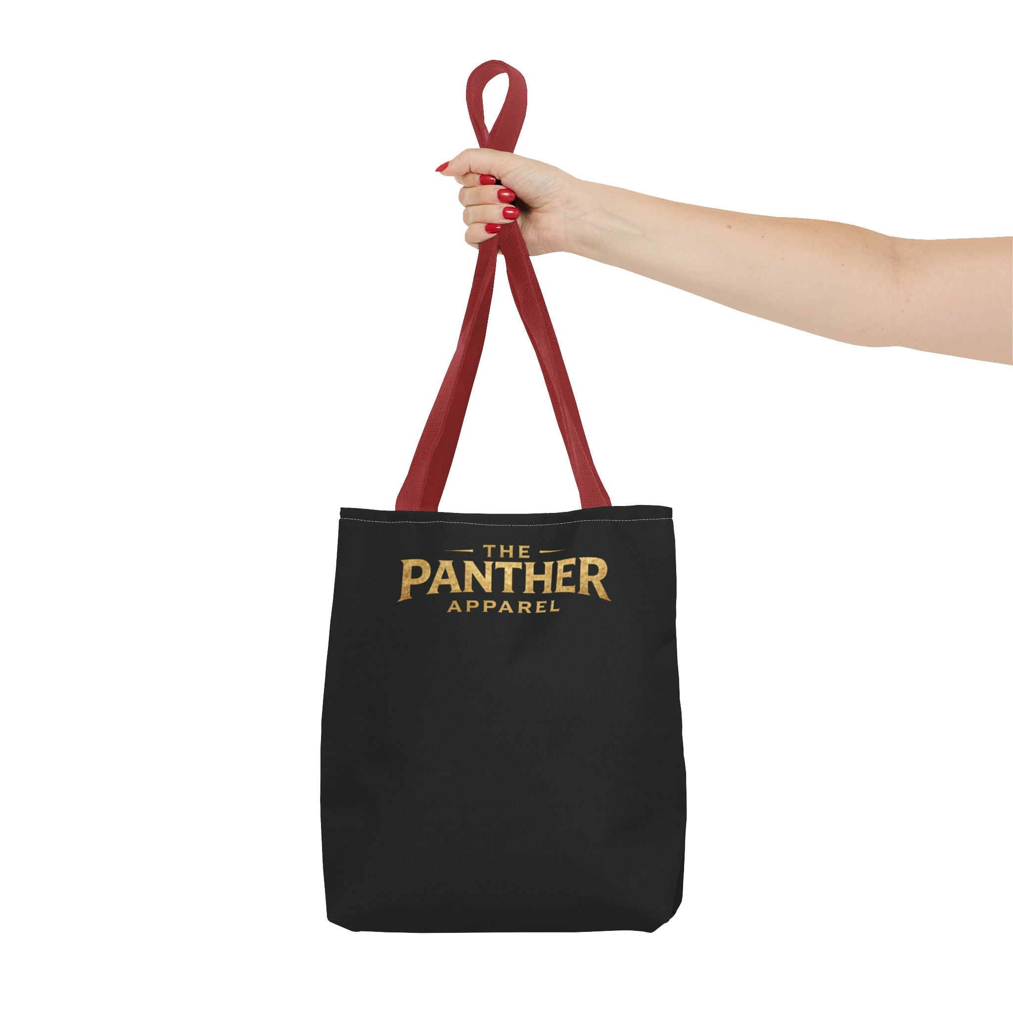 Panther Apparel Black Logo Tote Bag — Branded Canvas Shopper