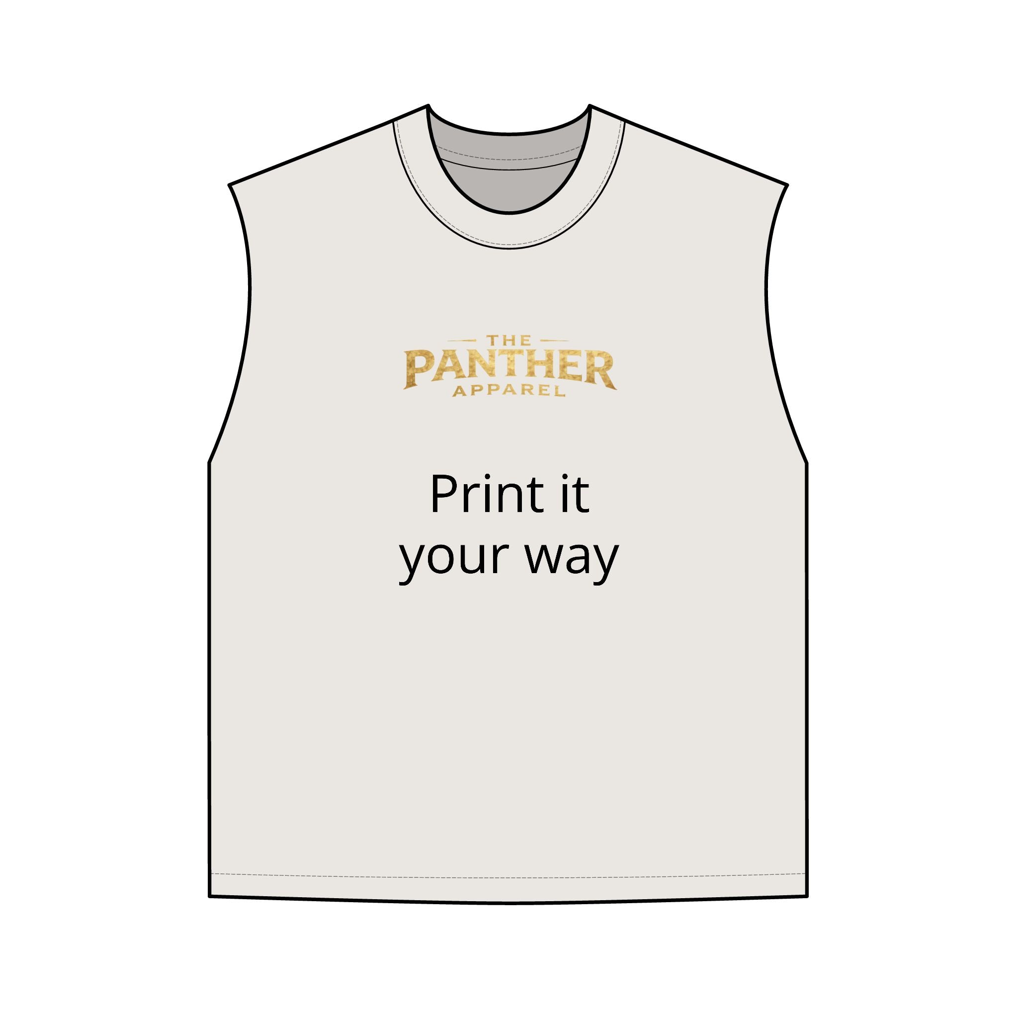 Men's Panther Tank Top – Custom Print Heavy Faded Muscle Tee