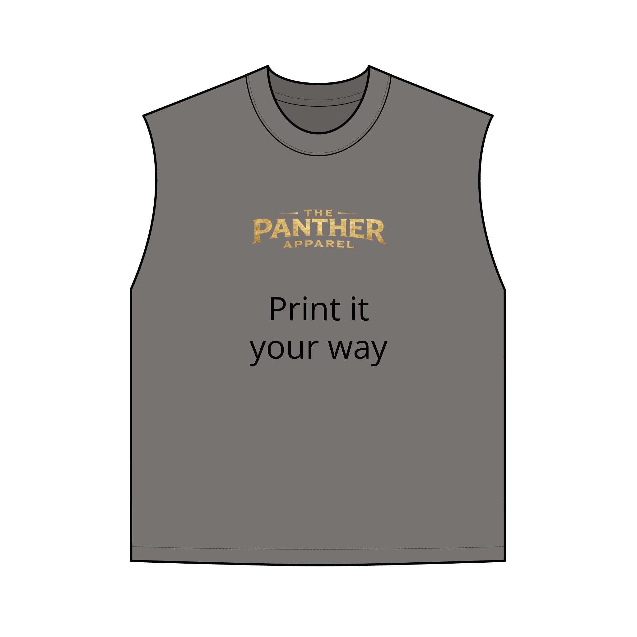 Men's Panther Tank Top – Custom Print Heavy Faded Muscle Tee