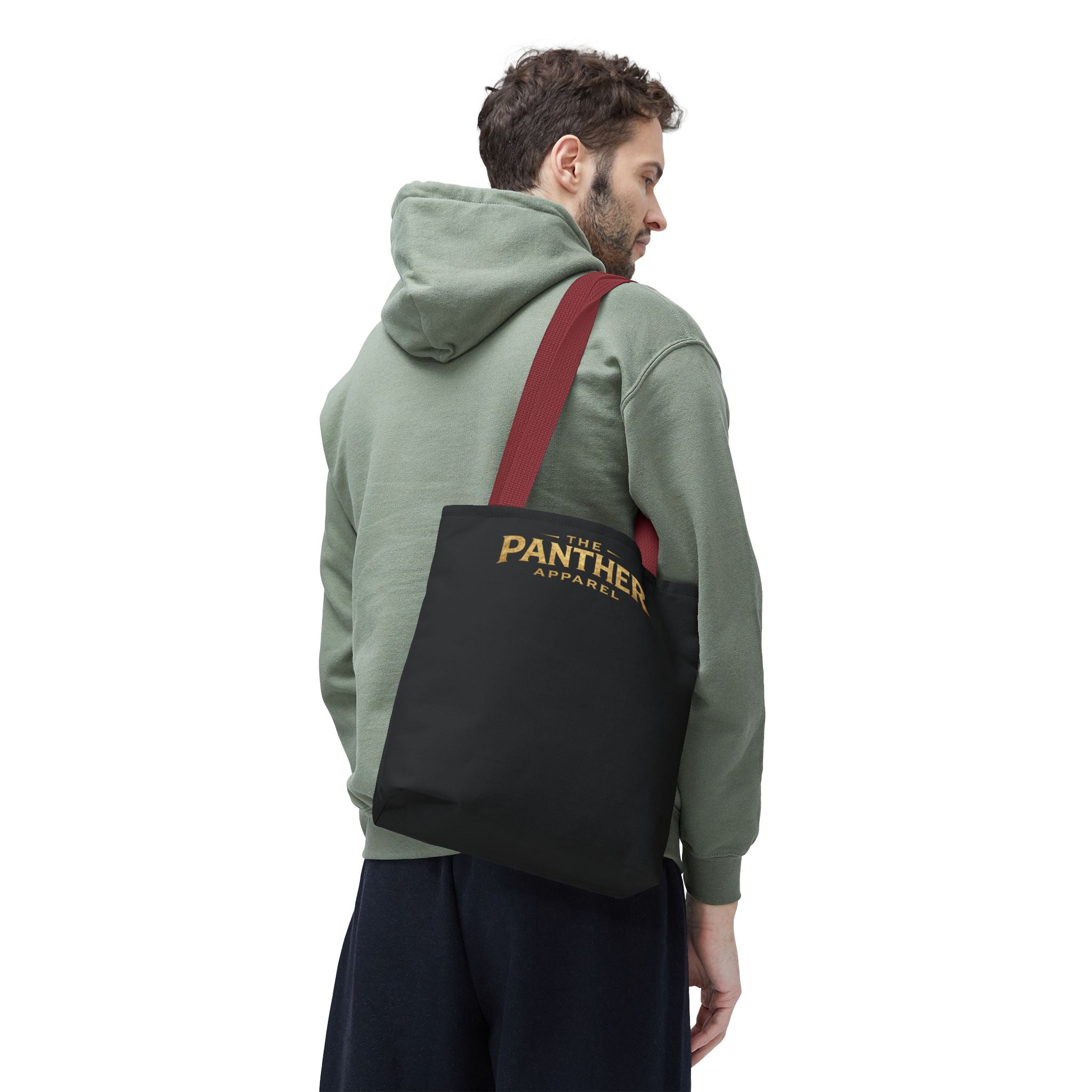 Panther Apparel Black Logo Tote Bag — Branded Canvas Shopper