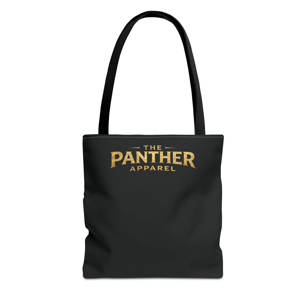Panther Apparel Black Logo Tote Bag — Branded Canvas Shopper