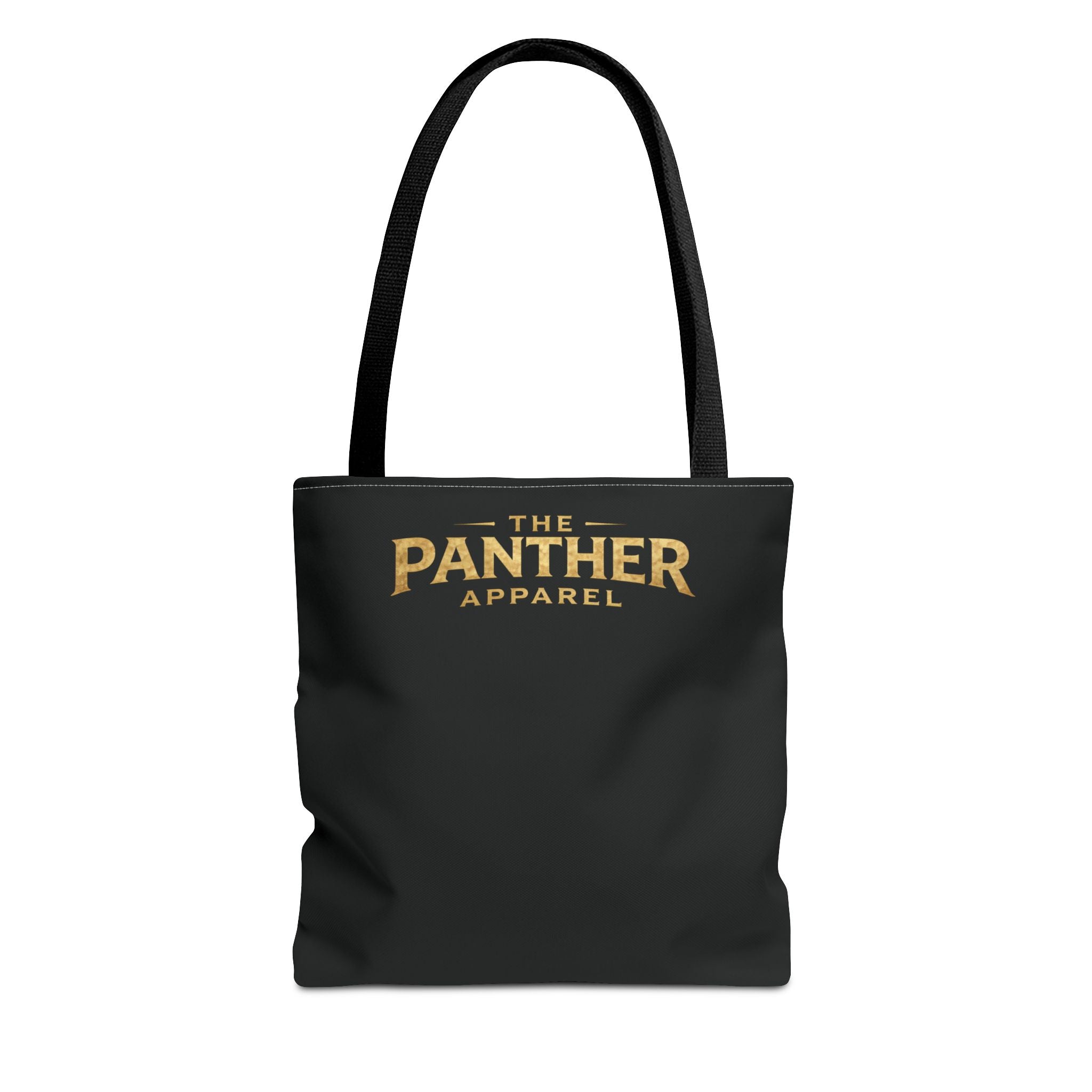 Panther Apparel Black Logo Tote Bag — Branded Canvas Shopper