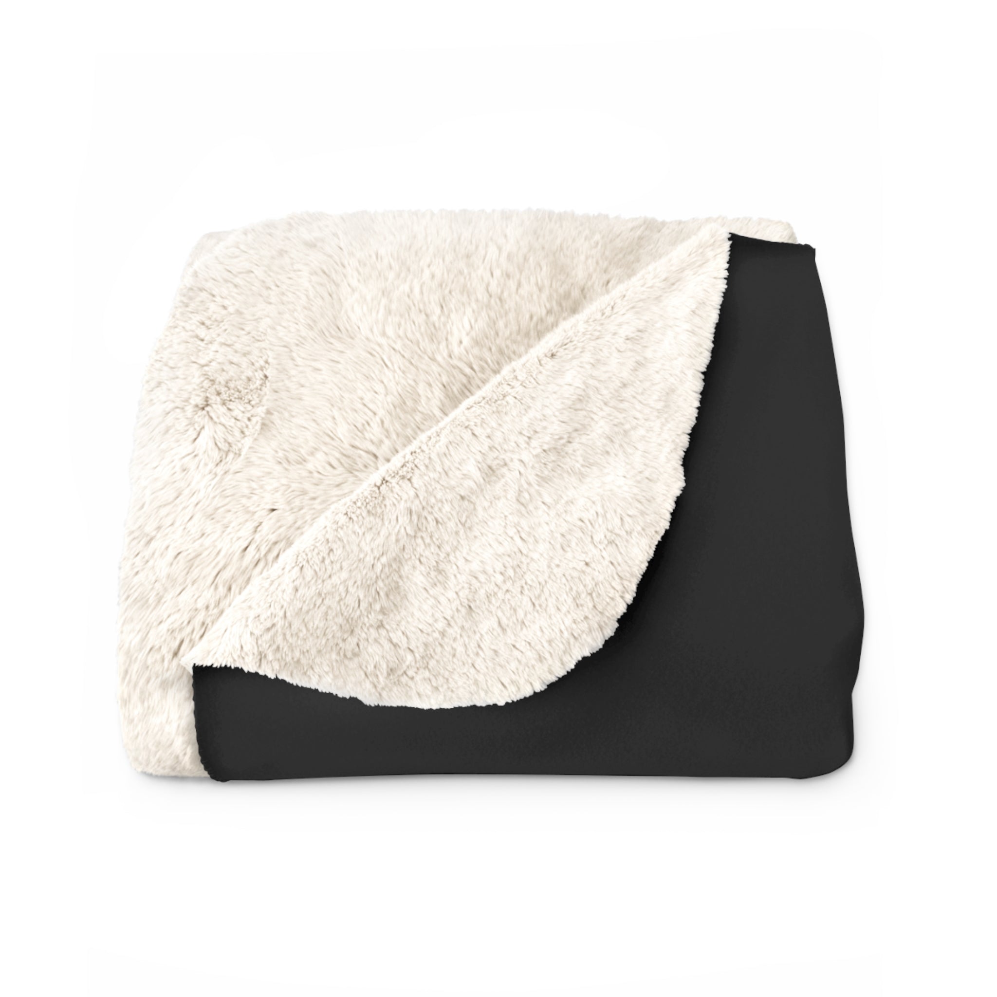 Panther Apparel Sherpa Fleece Blanket — Cozy Black & Gold Logo Throw