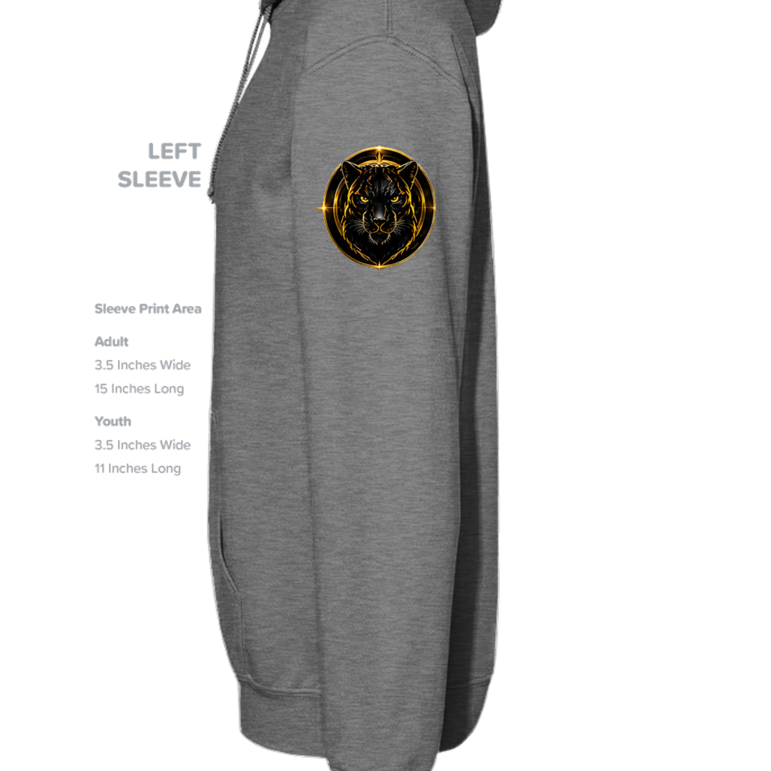 GRAPHITE HEATHER - G185 - SLEEVE_LEFT