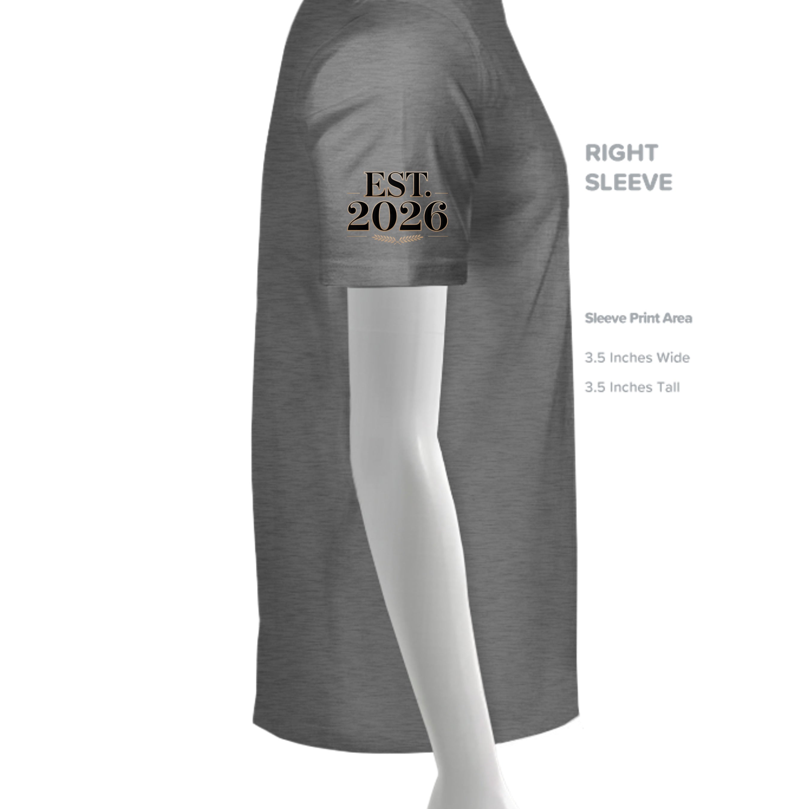 GRAPHITE HEATHER - G500 - SLEEVE_RIGHT