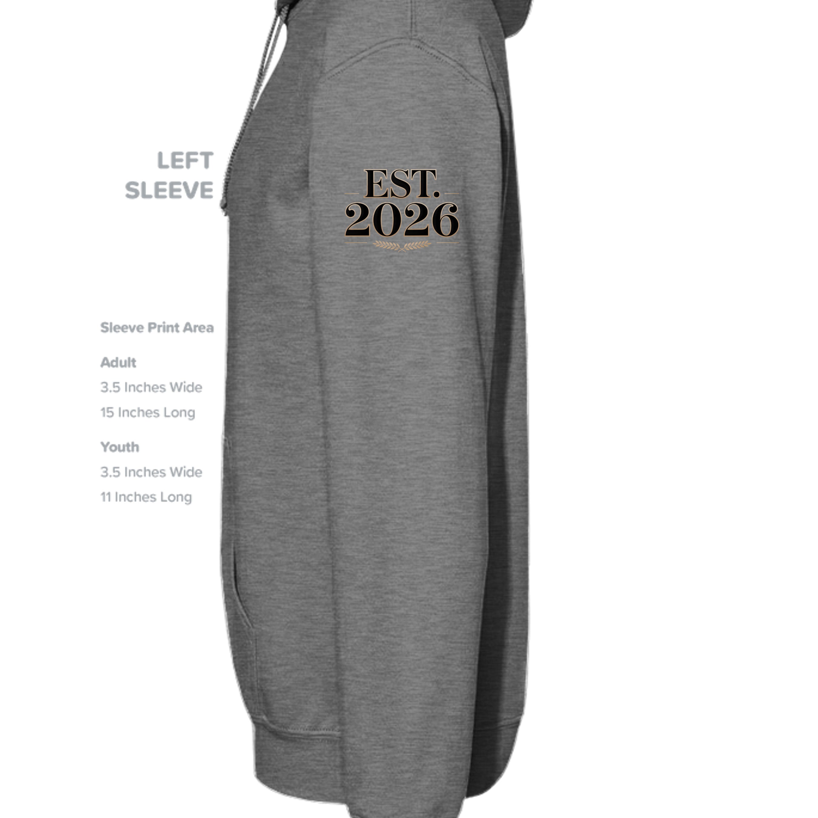 GRAPHITE HEATHER - G185 - SLEEVE_LEFT