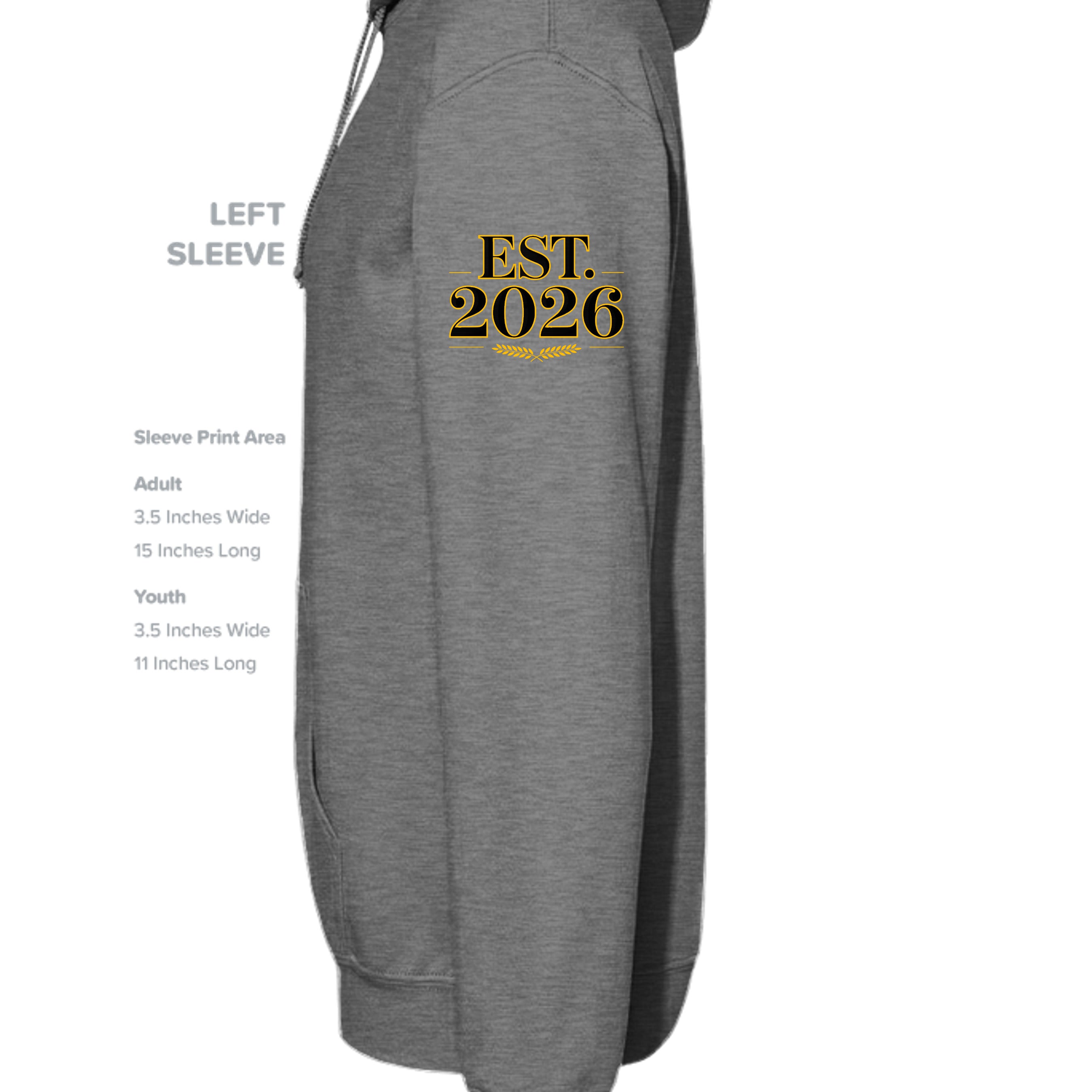 GRAPHITE HEATHER - G185 - SLEEVE_LEFT