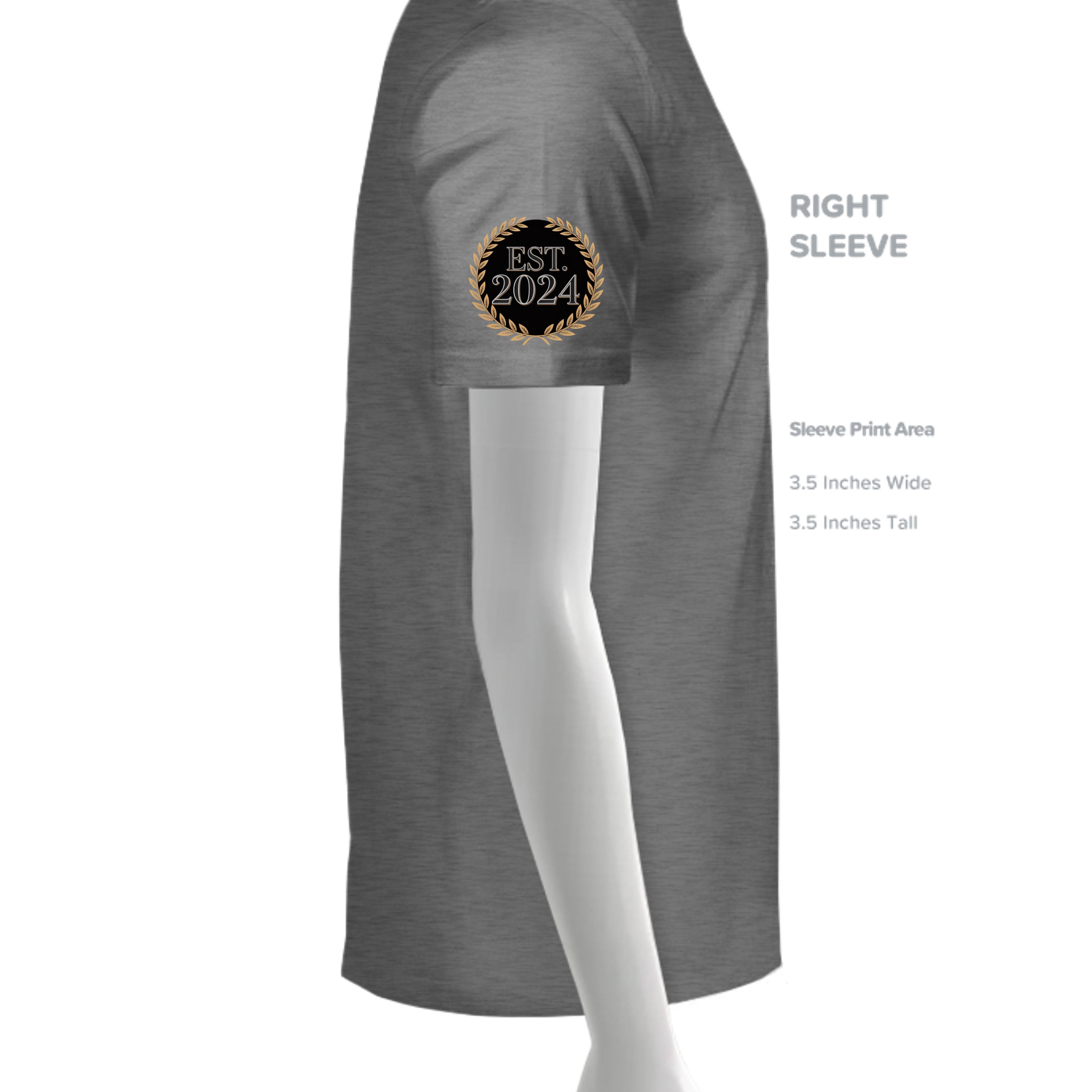 GRAPHITE HEATHER - G500 - SLEEVE_RIGHT