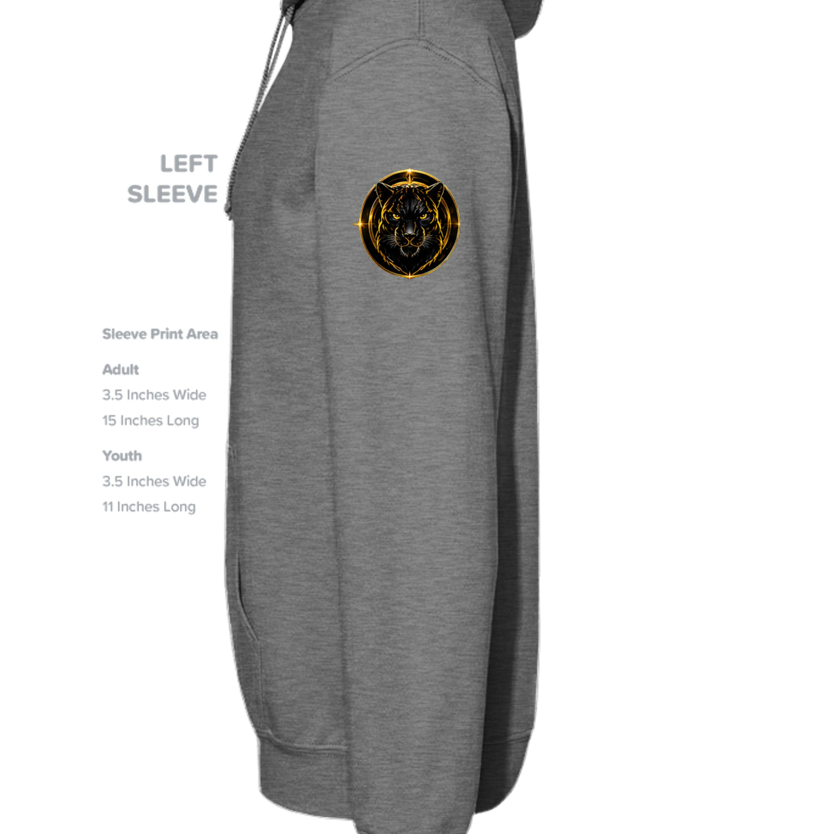 GRAPHITE HEATHER - G185 - SLEEVE_LEFT