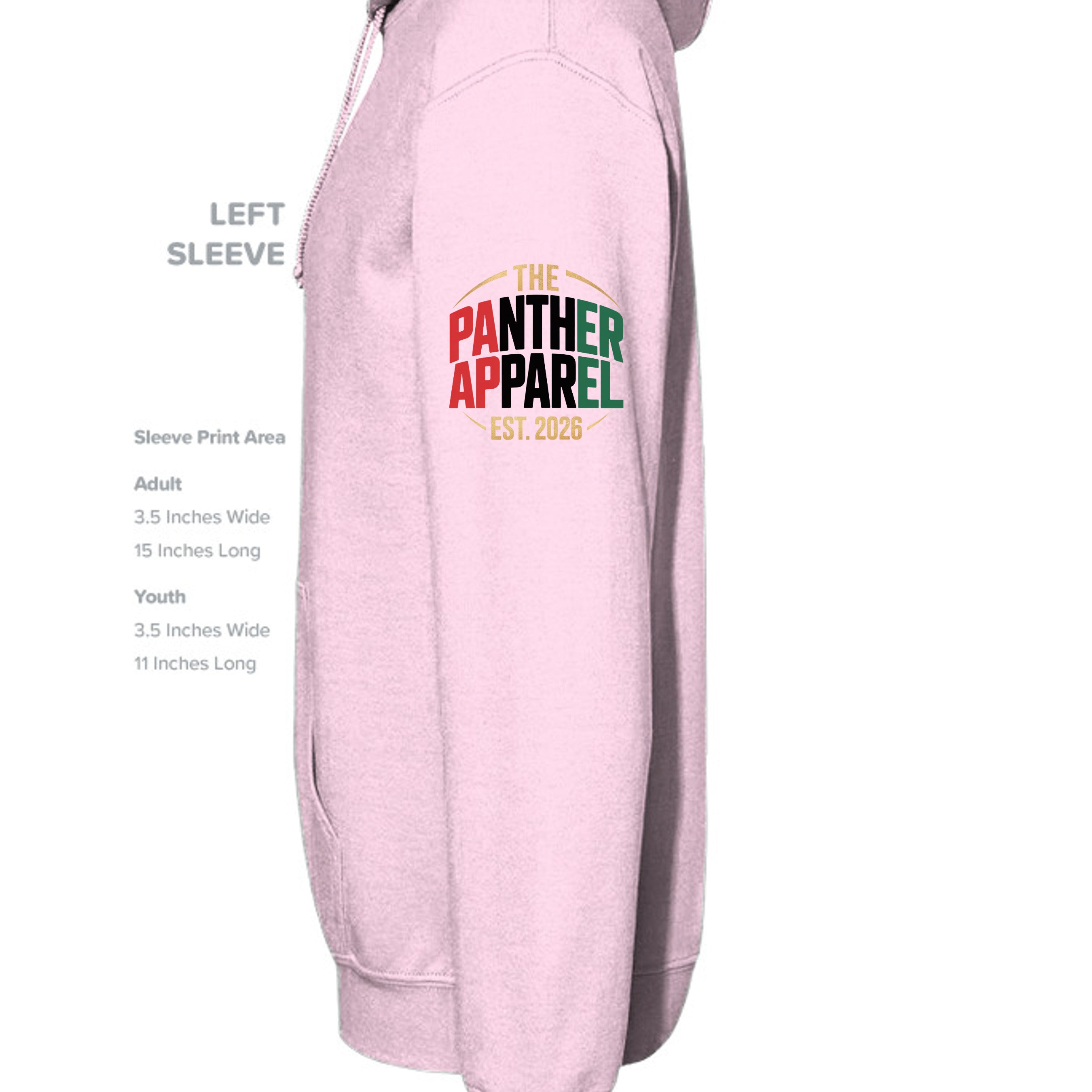 LIGHT PINK - G185 - SLEEVE_LEFT